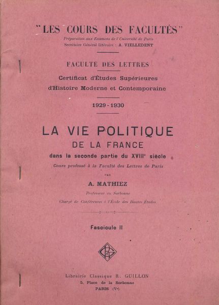 La vie politique de la France dans la seconde partie …