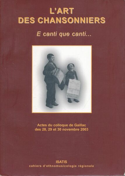 L'art des chansonniers