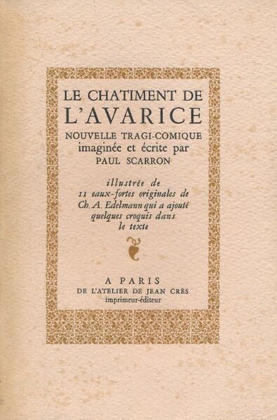 Le chatiment de l'avarice