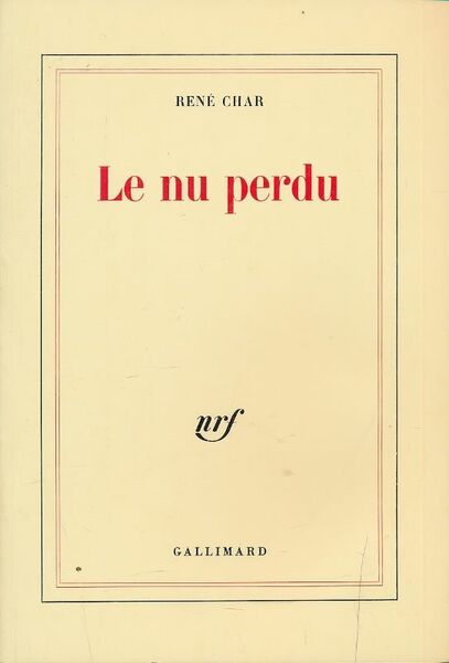 Le nu perdu