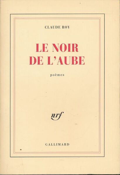 Le noir de l'aube