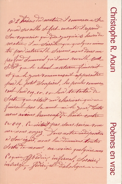Poèmes en vrac