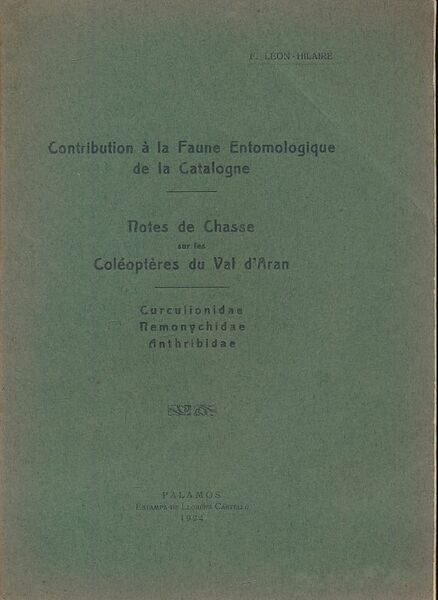 Notes de chasse sur les coléoptères du Val d'Aran. Coccinellidae