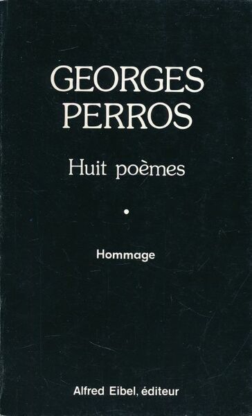 Huit poèmes. Hommage