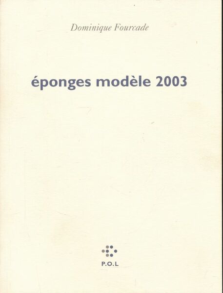 Eponges modèle 2003