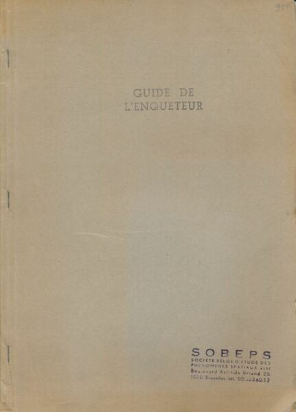 Guide de l'enquéteur. (Phénomène des ovnis)