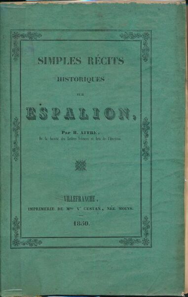 Simples récits historiques sur Espalion