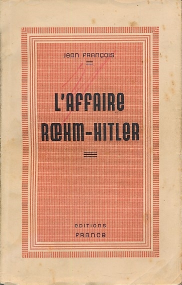 L'affaire Roehm-Hitler