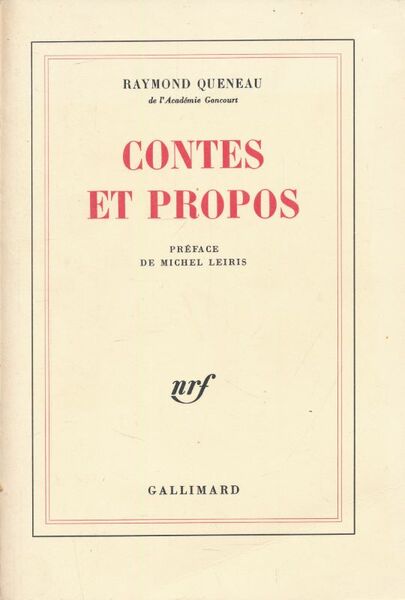 Contes et propos