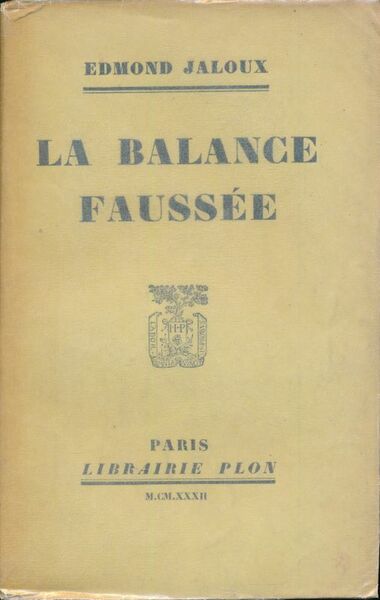 La balance faussée
