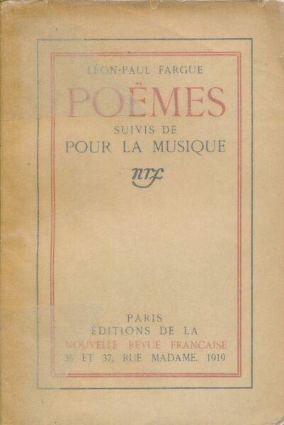 Poèmes suivi de pour la musique