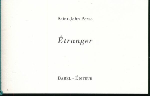 Etranger