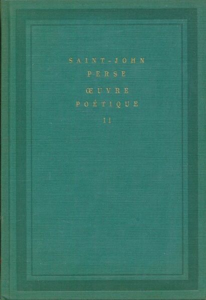Oeuvre poétique. II