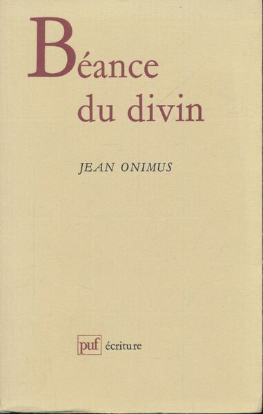 Béance du divin