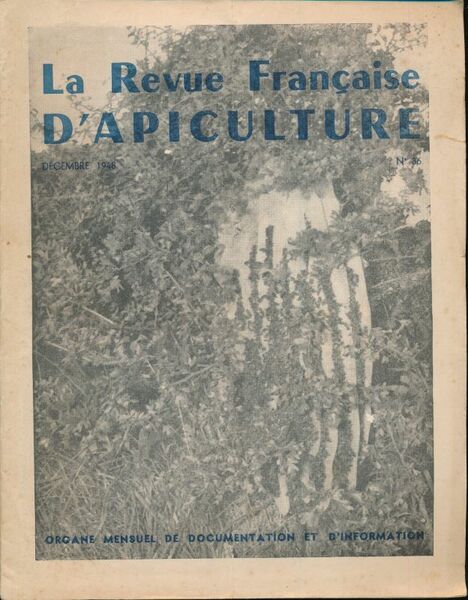La revue francçaise d'Apiculture - Décembre 1948. N°36