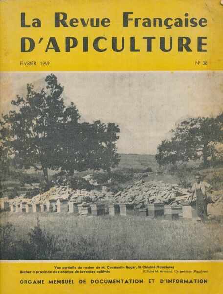 La revue francçaise d'Apiculture - Février 1949. N°38