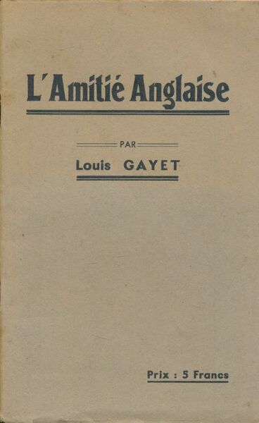 L'amitié anglaise