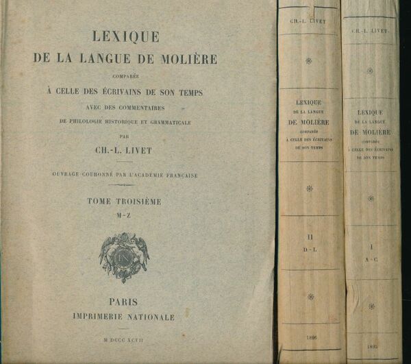 Lexique de la langue de Molière comparée à celle des …