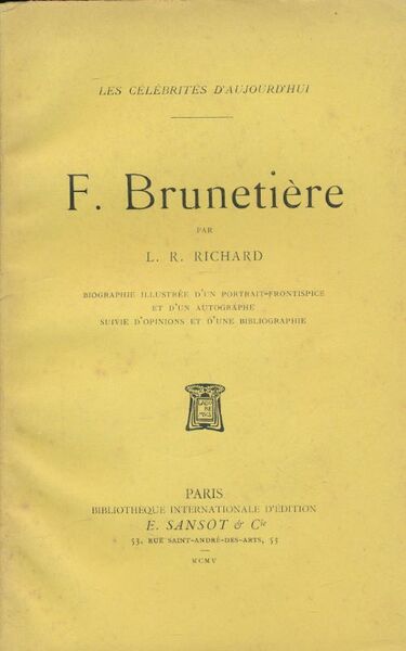 F Brunetière