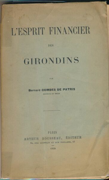L'esprit financier des Girondins