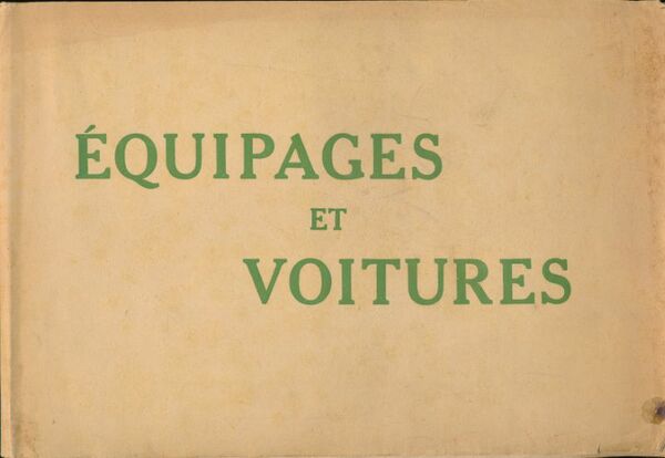 Equipages et voitures