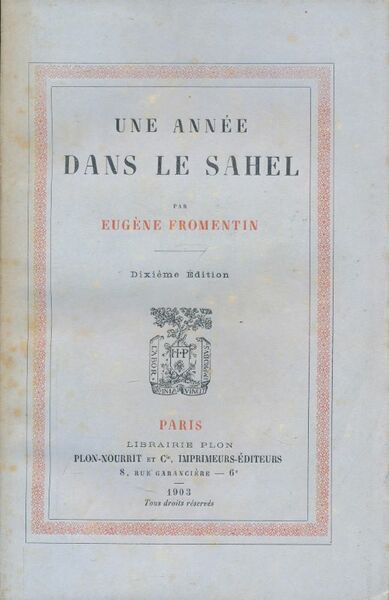 Une année dans le Sahel
