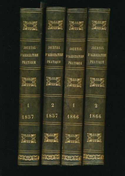 Journal d'Agriculture pratique. 1857 à 1866. 20 volumes reliés