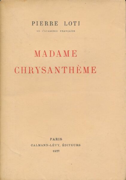 Madame Chrysanthème