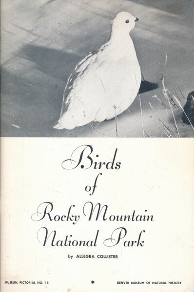 Annotated Checklist of Birds of Rocky Mountain National Park and …