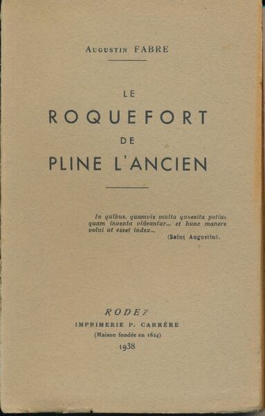 Le Roquefort de Pline l'Ancien