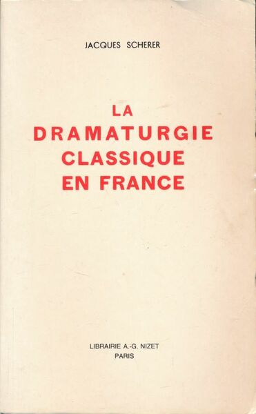 Le dramaturgie classique en France