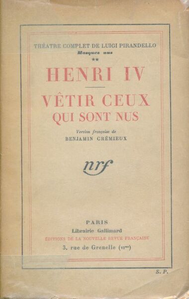 Henri IV. Vétir ceux qui sont nus