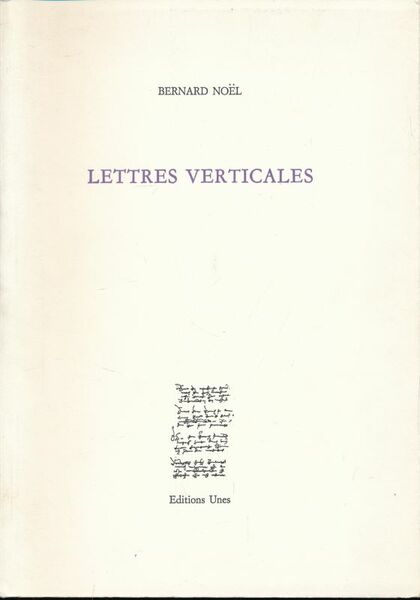 Lettres verticales