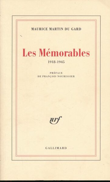 Les Mémorables; 1918 - 1945