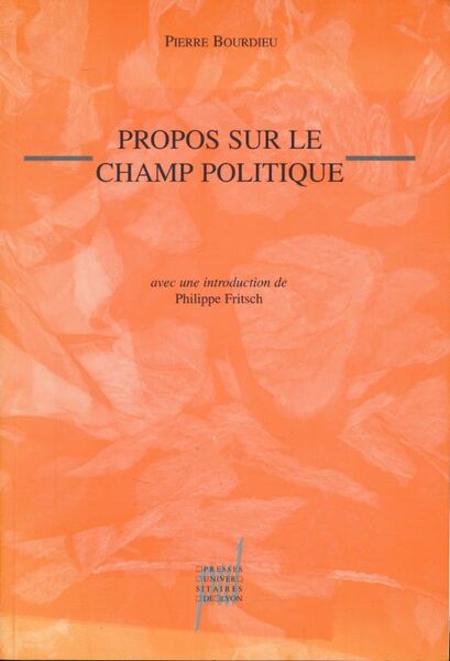 Propos sur le champ politique