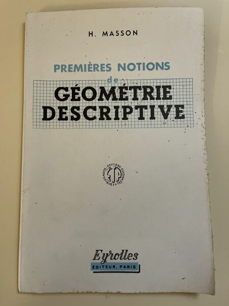 Premières notions de géométrie descriptive