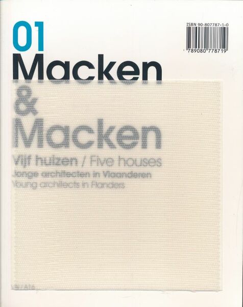 01 Macken & Macken. Vijf huizen/Five houses - jonge architecten …