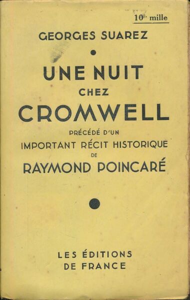 Une nuit chez Cromwell précédé d'un important récit historique de …