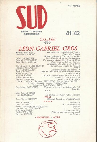 Sud. 41 - 42. Léon-Gbriel Gros