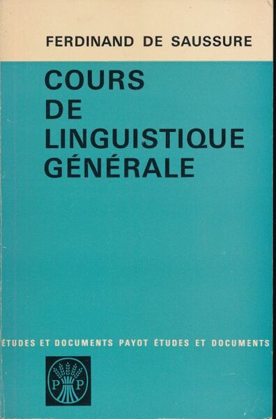 Cours de linguistique générale
