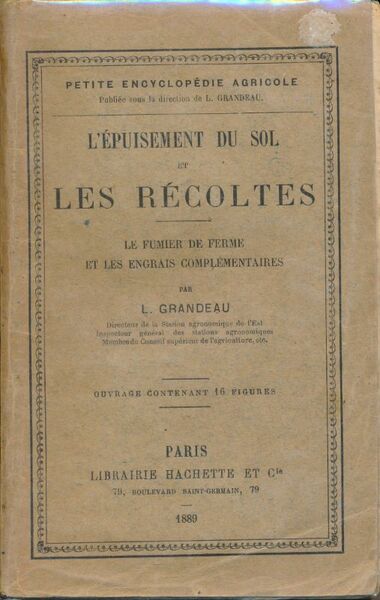 L' épuisement du sol et les récoltes. Le fumier de …