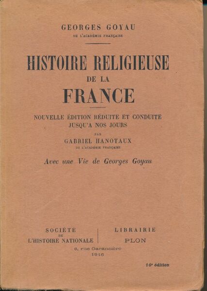 Histoire religieuse de la France
