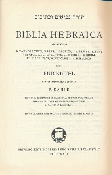 Biblia Hebraica