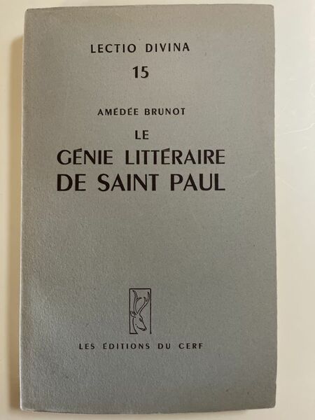Le génie littéraire de Saint Paul