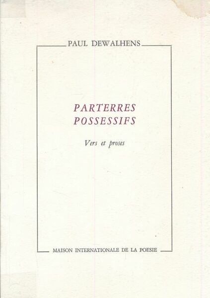 Parterres possessifs