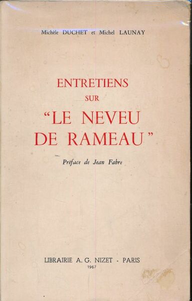 Entretiens sur le Neveu de Rameau
