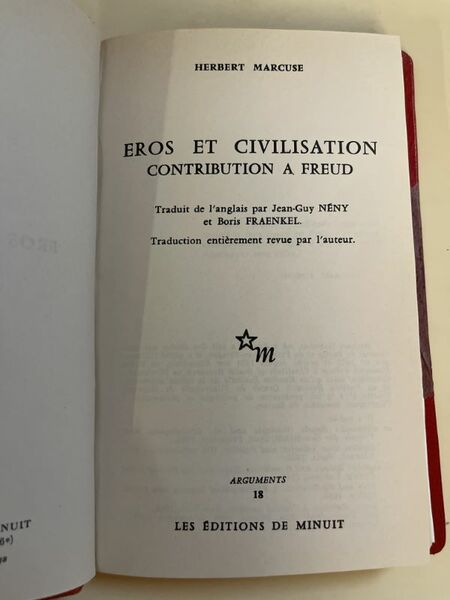 Eros et civilisation. Contribution à Freud