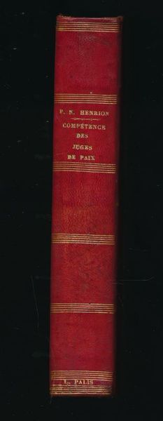 De la compétence des juges de paix