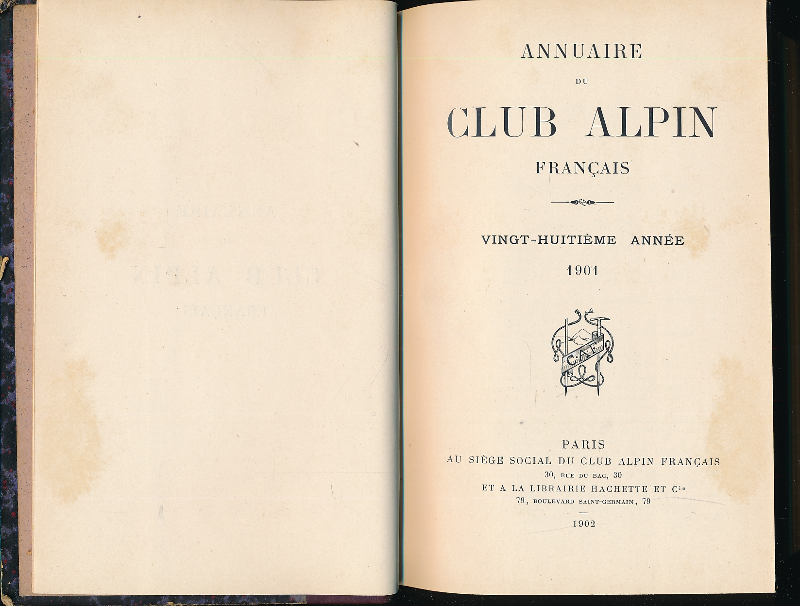 Annuaire du club alpin Français. 28e année 1901