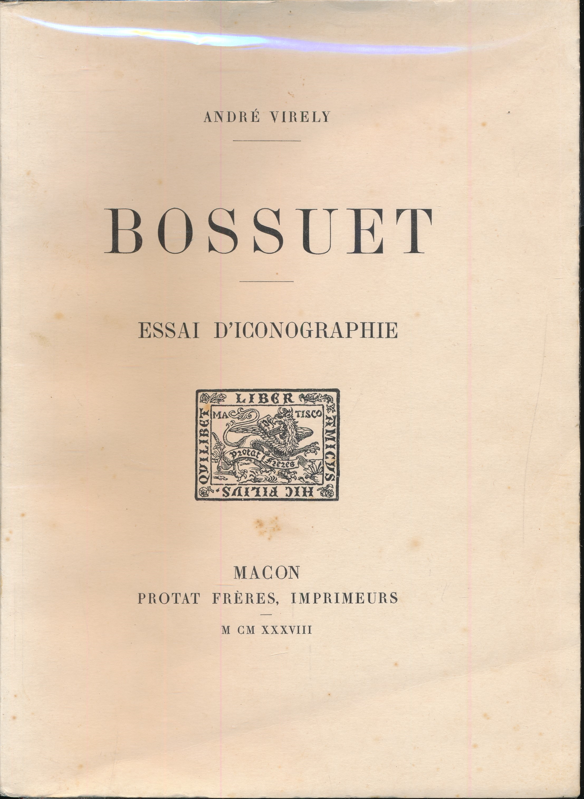 Bossuet. Essai d'iconographie